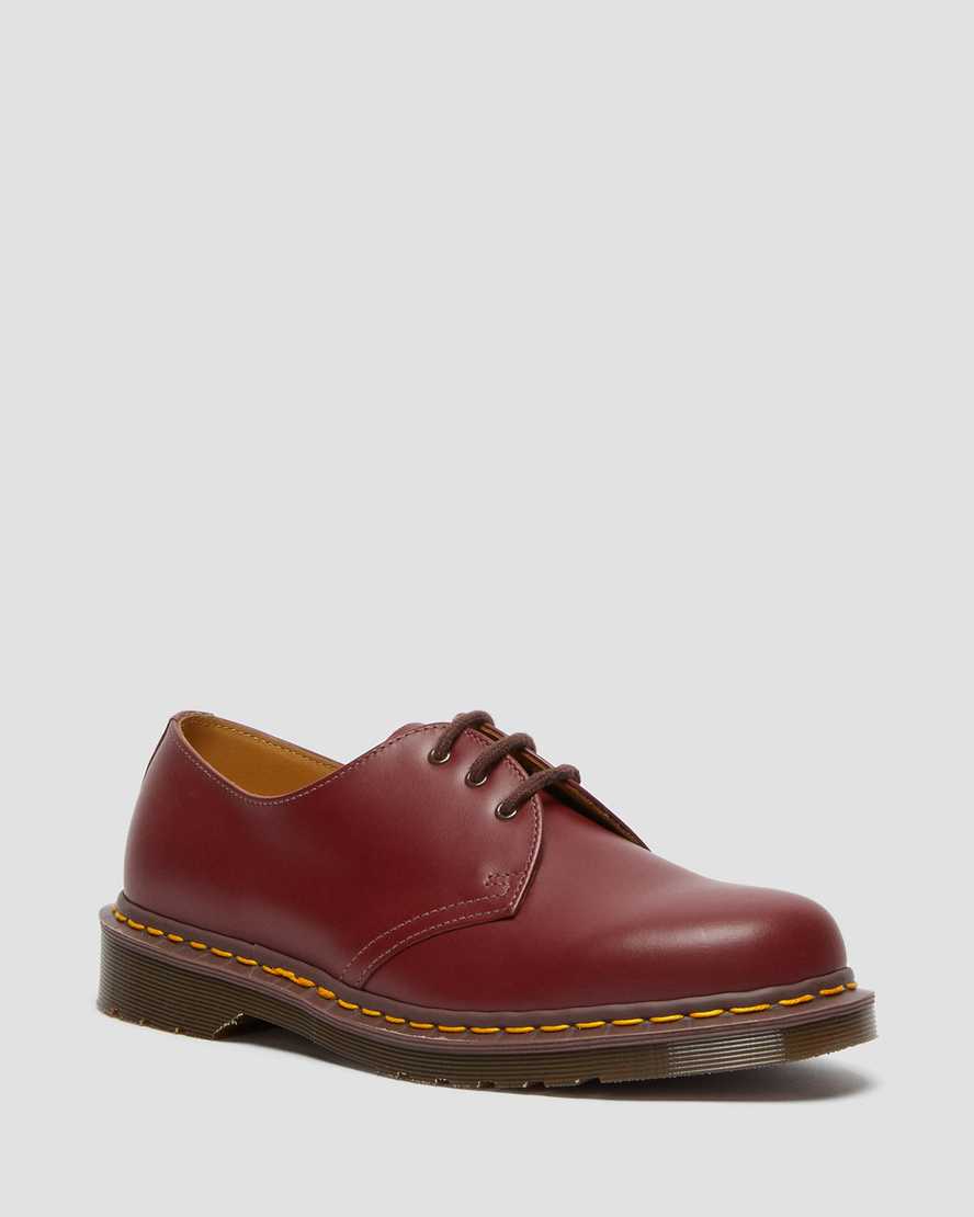 Dr. Martens 1461 Vintage Made In England Oxford Sko Dame Burgunder [7960QLVPA]